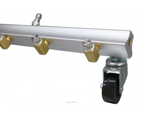 Насадка для мойки днища КОМБИ 6 форсунок+пена (ширина 600мм) вход 1/4 ш. смыв , вход 1/4 ш. для пены Насадка для мойки днища КОМБИ 6 форсунок+пена (ширина 600мм) вход 1/4 ш. смыв , вход 1/4 ш. для пены