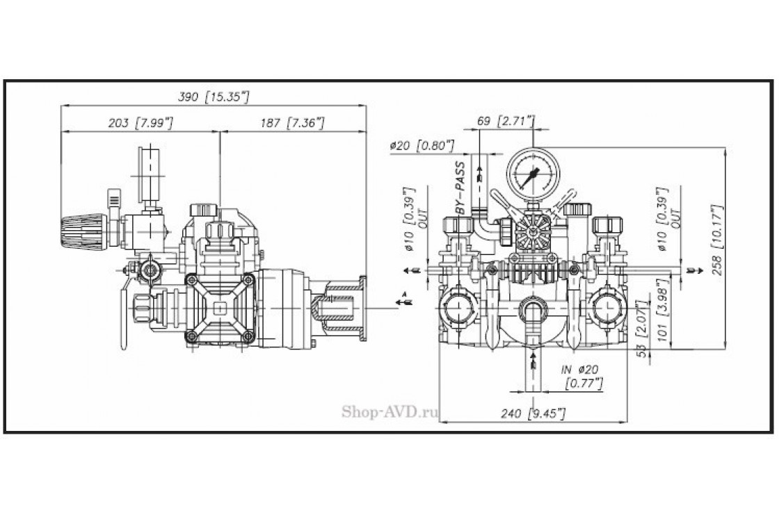 Bertolini POLY 2025 RT4 с редуктором