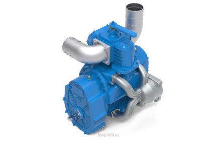 Насос вакуумный JUROP DL 150, 1000 об/мин, левое вращение, пневмоклапан, гладкий вал