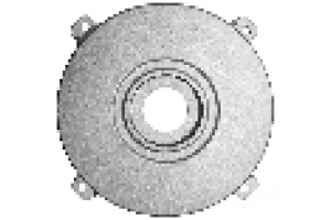 Фланец задний для двигателей  1874A,1833A, 11036A, 2478A (алюминий)