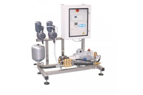 Установка 48 л/мин 150 бар с подачей моющих средств с пультом управления