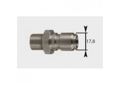 Ниппель ST-3100 DN12, 250bar, 150°C, 1/2внеш, нерж. сталь 