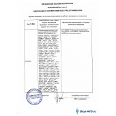 Сертификат соответствия на АВД без подогрева IPC Portotecnica - Приложение 1 Лист 1