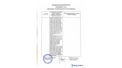 Сертификат соответствия на АВД без подогрева IPC Portotecnica - Приложение 1 Лист 5