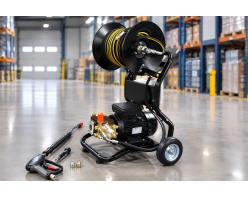 АВД Тритон Bertolini 13/120 BP Ti 3 Kw на тележке с катушкой и электрикой с теплозащитой