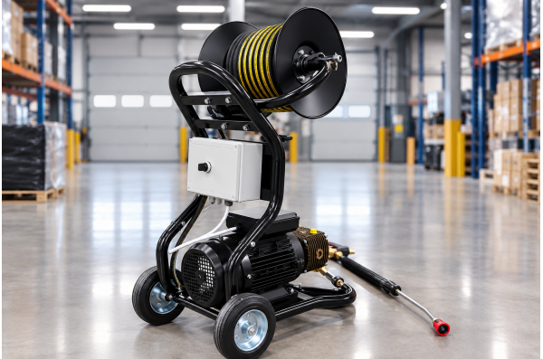 АВД Тритон Bertolini 13/120 BP Ti 3 Kw на тележке с катушкой и электрикой с теплозащитой