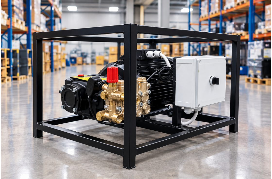 АВД Тритон М ТММ 15/200 TS 5.5 KW (Никель)  на раме с электрики теплозащиты