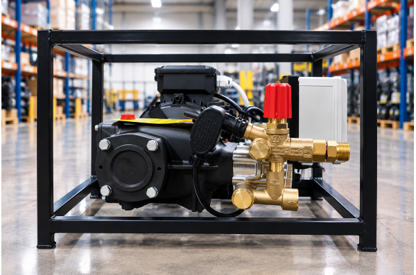АВД Тритон М ТММ 15/200 TS 5.5 KW (Никель)  на раме с электрики теплозащиты