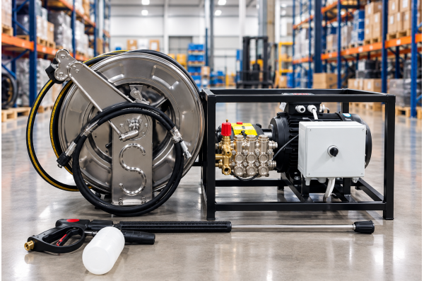 АВД Тритон М ТММ 15/200 TS 5.5 KW (Никель)  на раме с электрики теплозащиты