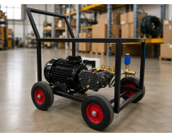 АВД Тритон Mazzoni 50/150 Nicolini 11 KW BY (на раме с колесами электрика с теплозащитой)
