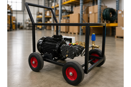 АВД Тритон Mazzoni 50/150 Nicolini 11 KW BY (на раме с колесами электрика с теплозащитой)