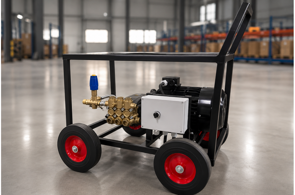 АВД Тритон Mazzoni 50/150 Nicolini 11 KW BY (на раме с колесами электрика с теплозащитой)