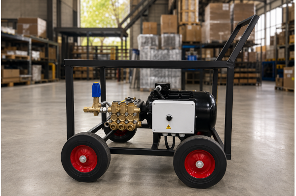 АВД Тритон Mazzoni 50/150 Nicolini 11 KW BY (на раме с колесами электрика с теплозащитой)