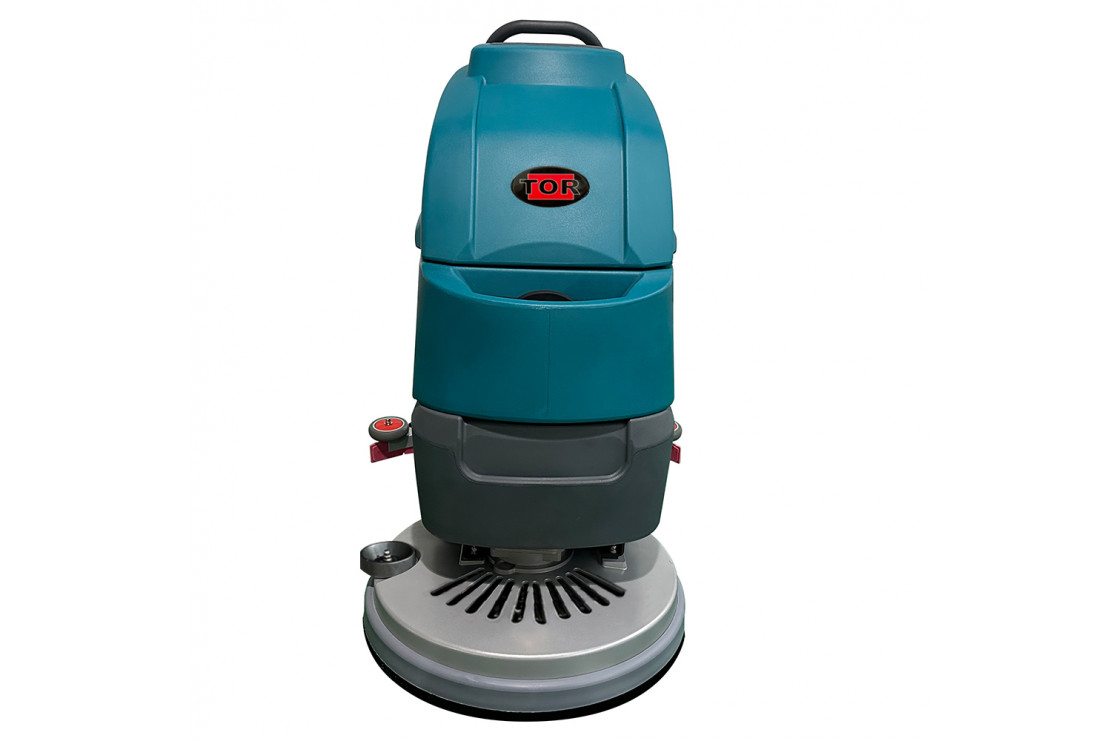 Аккумуляторная поломоечная машина TOR JH-530A Lithium (2100 м²/ч, 530 мм, баки 50/56 л, Li-Ion 24 В/100 А·ч)