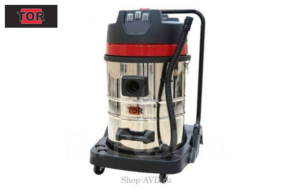 TOR Водопылесос с сливным шлангом WL70-70L3B INOX (3 мотора)