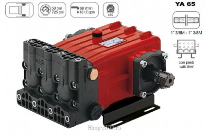 Насос трехплунжерный Comet серия YA 65 (55 л/мин. 50 бар)