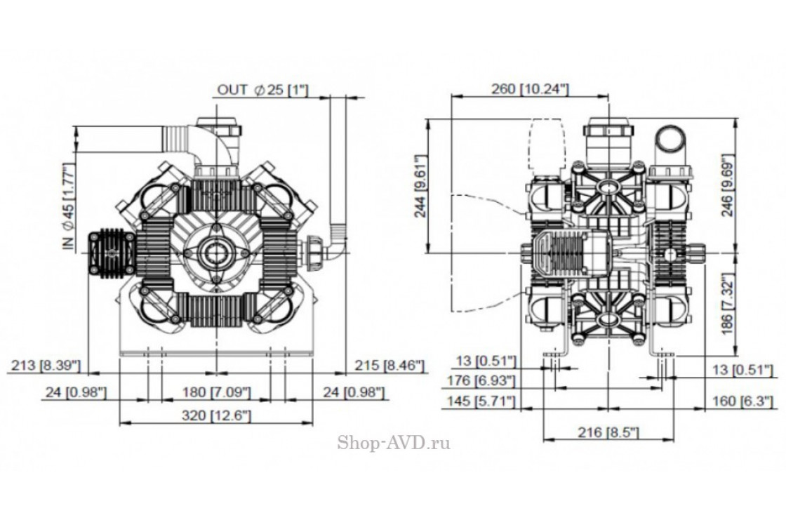 Насос POLY 2200 VD V.ECO
