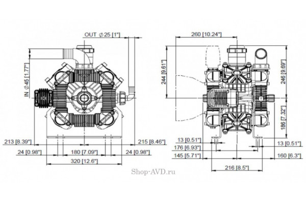 Насос POLY 2200 VD V.ECO