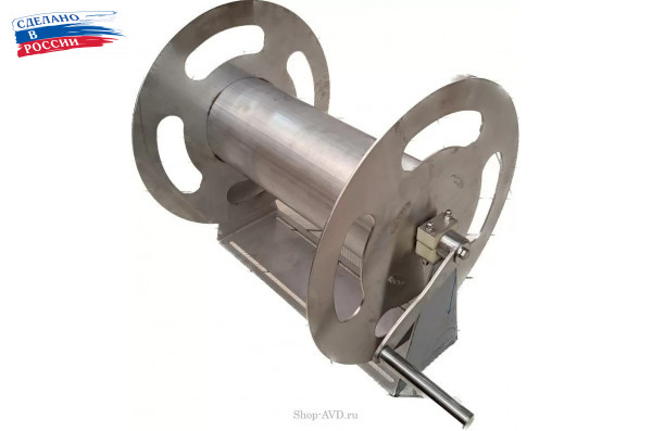 Барабан (под 100м, нерж, настенный, вход 1/4 г., выход 1/4 г.) без поворотного фитинга