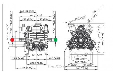 Насос PBO 1 1250 VD