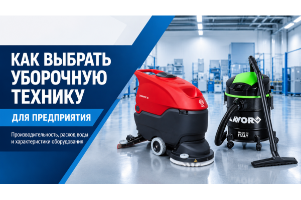 Как выбрать уборочную технику для предприятия: производительность, расход воды и характеристики оборудовани