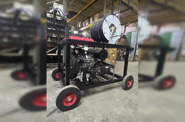 АВД с бензиновым двигателем BR 50/190 ВР 30.0  (на тележке с катушкой, электрический стартер)