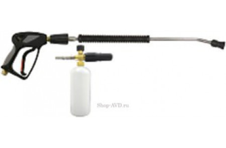 Пенокомплект TORNADO  (KW, ниппель нержавейка, муфта-байонет латунь, 250 bar), копье L=60cm, пистолет М22 вращ.