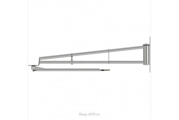 Поворотная консоль (труба) для грузовых моек, 3/2 м, нерж. сталь