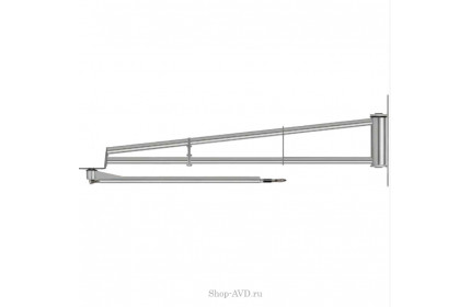 Поворотная консоль (труба) для грузовых моек, 4/2 м, нерж. сталь