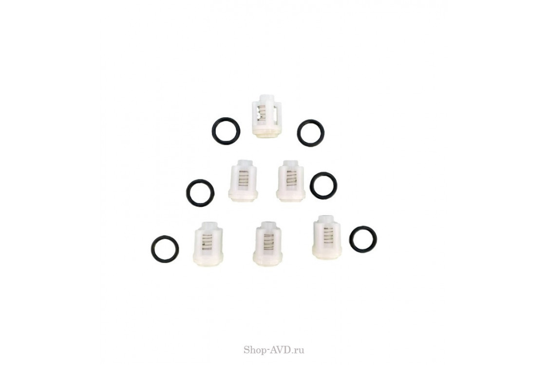 Комплект клапанов высокого давления с уплотнительными резинками (6 шт.) AACA-1 (KIT) 