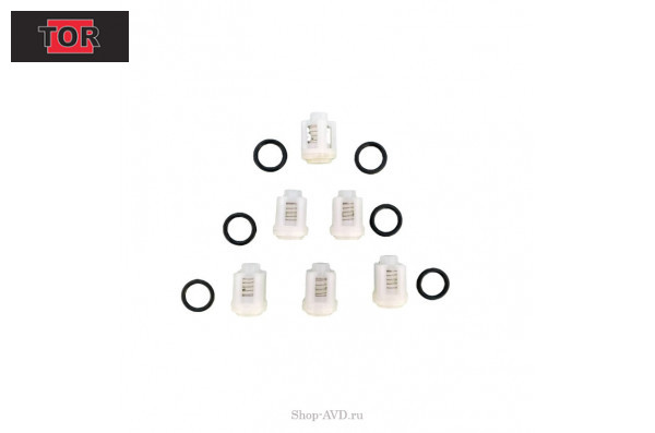 Комплект клапанов высокого давления с уплотнительными резинками (6 шт.) AACA-1 (KIT) 