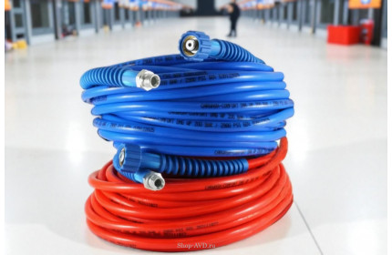 Рукав высокого давления CARWASH COMFORT8; 3/8г.- 3/8ш.; 4,3м синий + защита