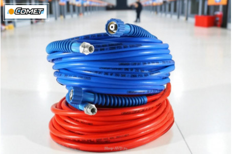 Рукав высокого давления CARWASH COMFORT8; 3/8г.- 3/8ш.; 4,3м синий + защита