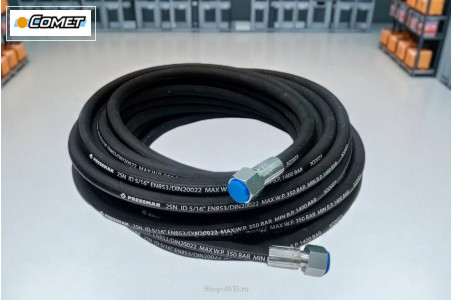 Рукав высокого давления Comet 2SN8; 22х1,5 г. под ключ -22х1,5 г. под ключ ; 12м