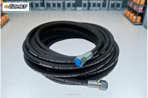 Рукав высокого давления Comet 2SN8; 22х1,5 г. под ключ -22х1,5 г. под ключ ; 12м