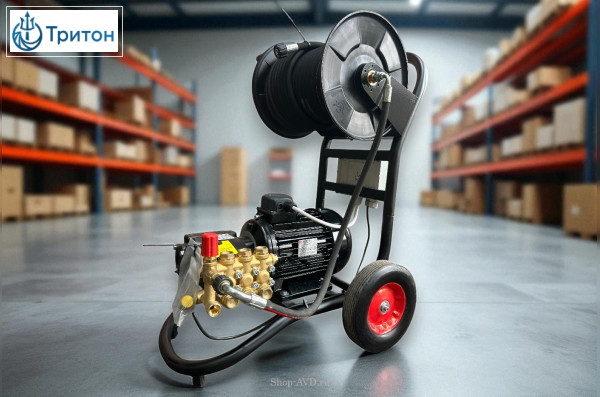 АВД Тритон Т 15/200 BР 5.5  (на тележке, манометр, электрика с теплозащитой)