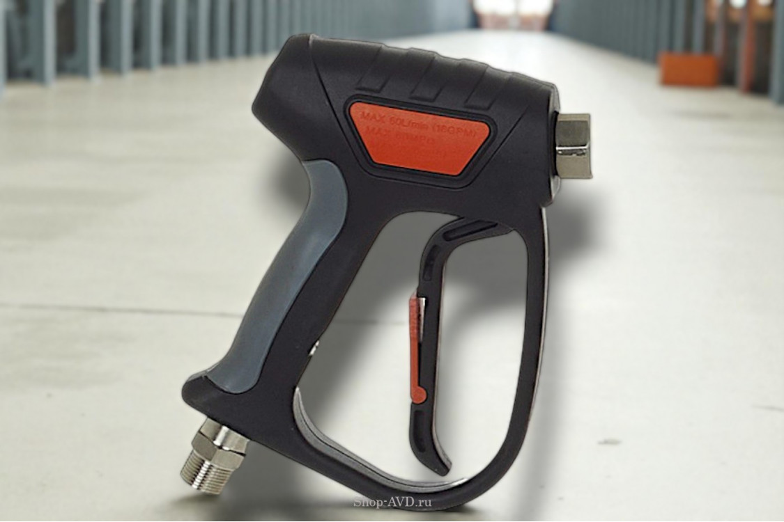 Пистолет распылительный в/давления 600 бар 60 л/мин 22х1,5М - 1/2F (4013300000)