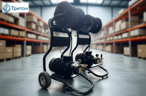 АВД ТРИТОН T 15/250 T 7.5  (манометром, на тележке)