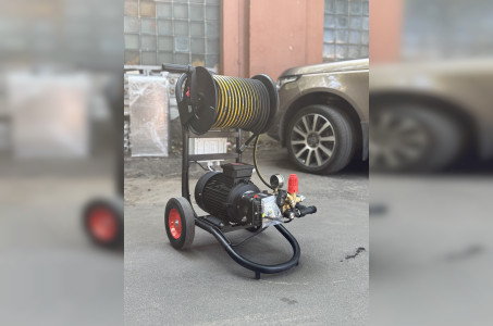 АВД Тритон Т 15/200 TS 5.5 Т (на тележке + электрика с тепловым реле + Выключатель потока + фильтр)