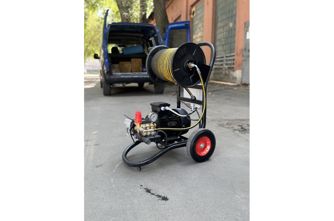 АВД Тритон Т 15/200 TS 5.5 Т (на тележке + электрика с тепловым реле + Выключатель потока + фильтр)