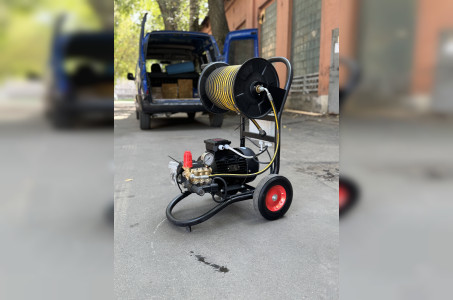 АВД Тритон Т 15/200 TS 5.5 Т (на тележке + электрика с тепловым реле + Выключатель потока + фильтр)