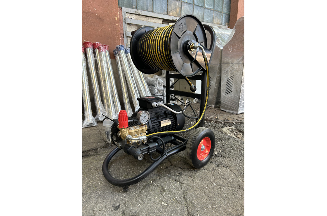 АВД Тритон Т 15/200 TS 5.5 Т (на тележке + электрика с тепловым реле + Выключатель потока + фильтр)