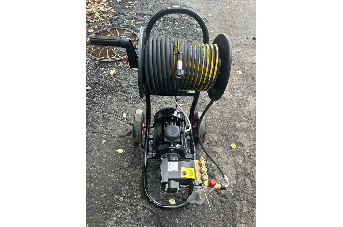 АВД Тритон Н 15/200 TS 5.5 N (на тележке с барабаном 30м на двигателе Николини)