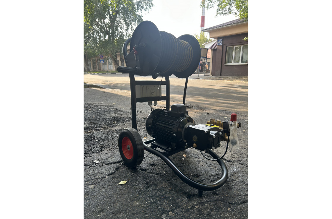 АВД Тритон Н 15/200 TS 5.5 N (на тележке с барабаном 30м на двигателе Николини)