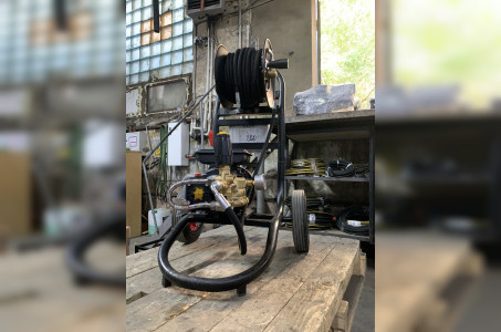 АВД ТРИТОН AR 14/160 BP 3 T (на тележке, с катушкой,манометром, электрика с тепловым реле, регулятор VRT3 160 бар легкий старт)