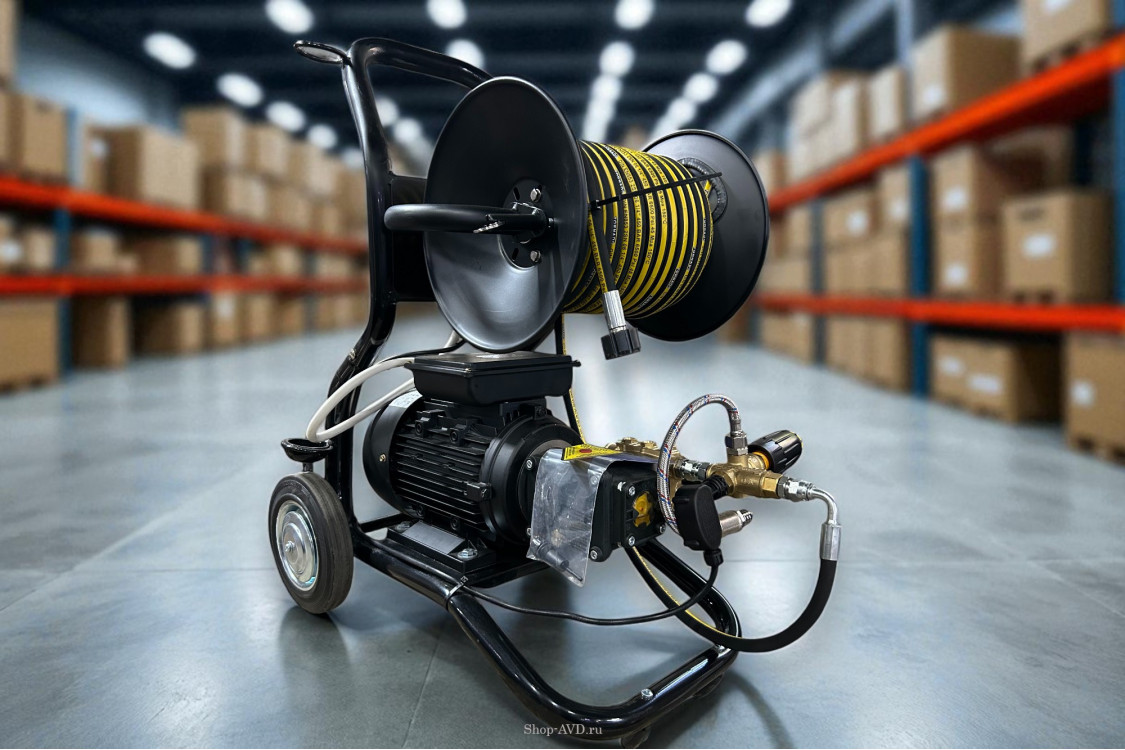 АВД ТРИТОН AR 14/16 TS 3.0 T (тележка-кисар + катушка 30 м + блок электрики с тепловым реле + фильтр + переходник )