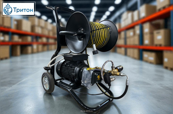АВД ТРИТОН AR 14/16 TS 3.0 T (тележка-кисар + катушка 30 м + блок электрики с тепловым реле + фильтр + переходник )