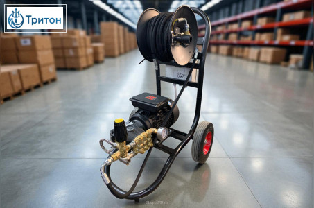 АВД ТРИТОН AR 14/160 BP 3 T (на тележке, с катушкой,манометром, электрика с тепловым реле, регулятор VRT3 160 бар легкий старт)