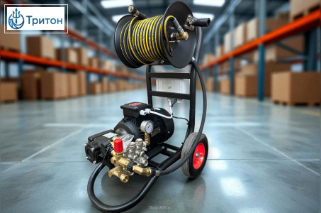 АВД Тритон Н 15/200 TS 5.5 Т (на тележке с катушкой 30 метров, с манометром, электрика с теплозащитой)