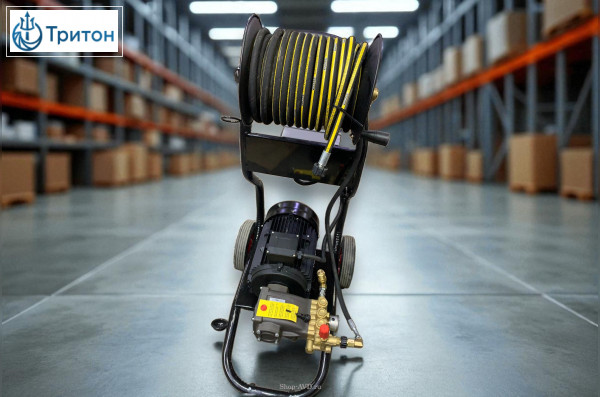 АВД Тритон M 21/250 BP 9.0 на тележке, катушка 30 м, аварийный клапан, манометр, фильтр)